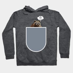 Peanut Butter Club Pocket Raccoon Hoodie